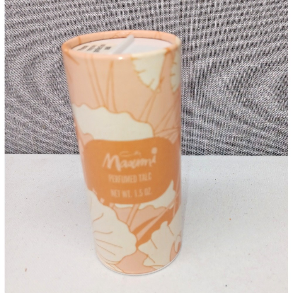 Coty Masumi Perfumed Talc Dusting Powder 1.5 oz Vintage Peach Floral Case New